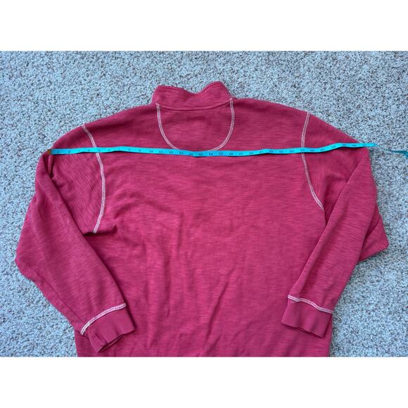 ORVIS  1/4 zip pullover size XL Red sweater/Sweatshirt, Pima Cotton Blend - Picture 8 of 10